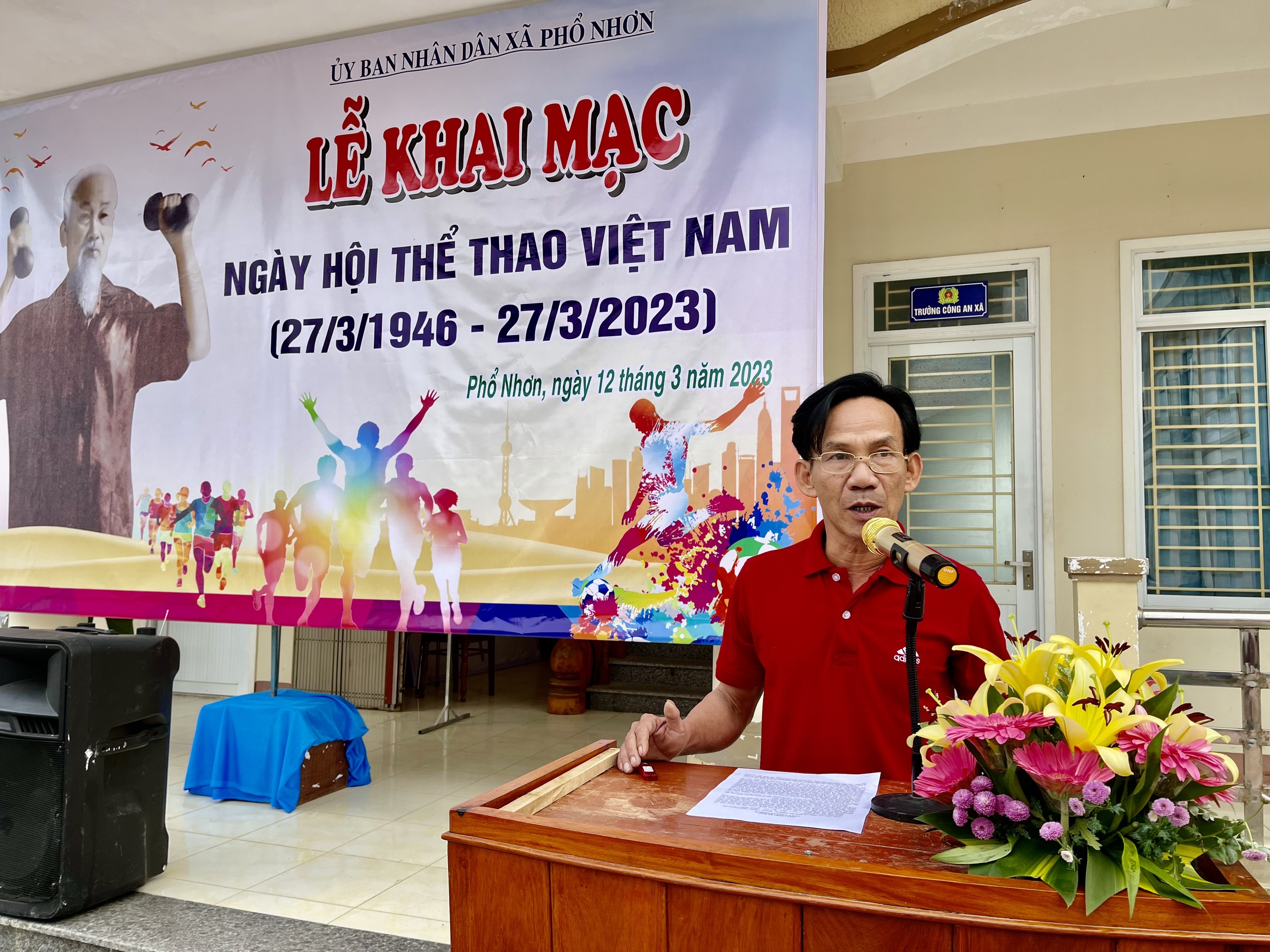 Xã Phổ Nhơn tổ chức Ngày chạy Olympic vì sức khỏe toàn dân năm 2023